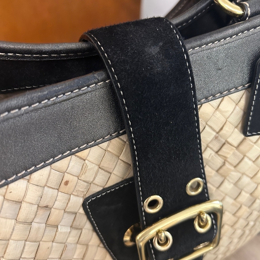 Straw Coach Tote Bag - Picture 8 of 10